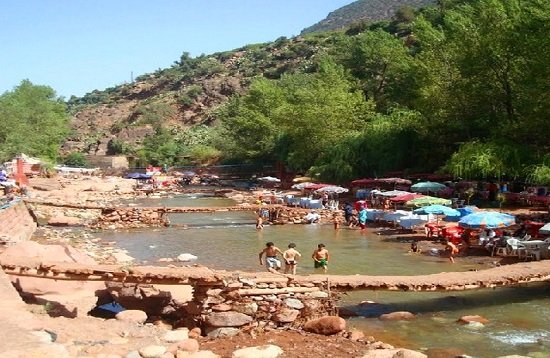 Day trip Ourika Valley waterfalls Atlas Mountains from Marrakech
