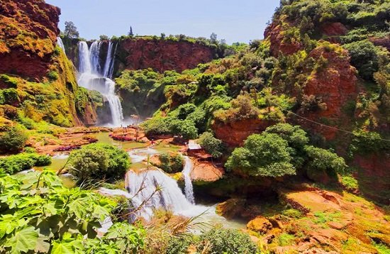 Day trip Ouzoud Waterfalls 110m cascade excursion from Marrakech